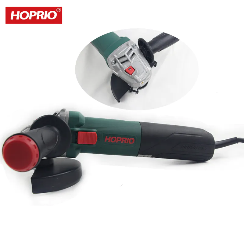 Hoprio 5 inch portable China angle grinder with brushless motor