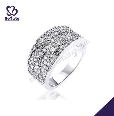 Nice cz micro pave setting 925 sterling silver jewelry
