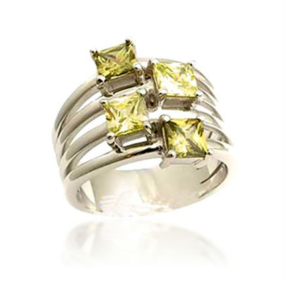 Classic Yellow Topaz Gemstone Price Silver Jewelry Ring