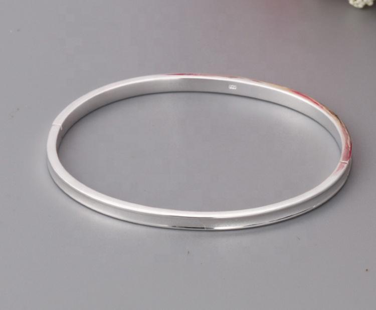 product-BEYALY-Refined thin style blank engravable silver bracelet man-img-2