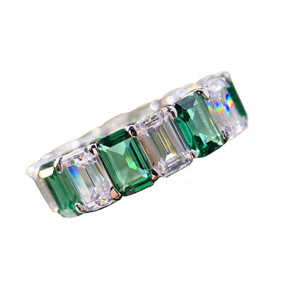 Rare Green Zircon Female Silver Ring Wholesale Jewelry Israel