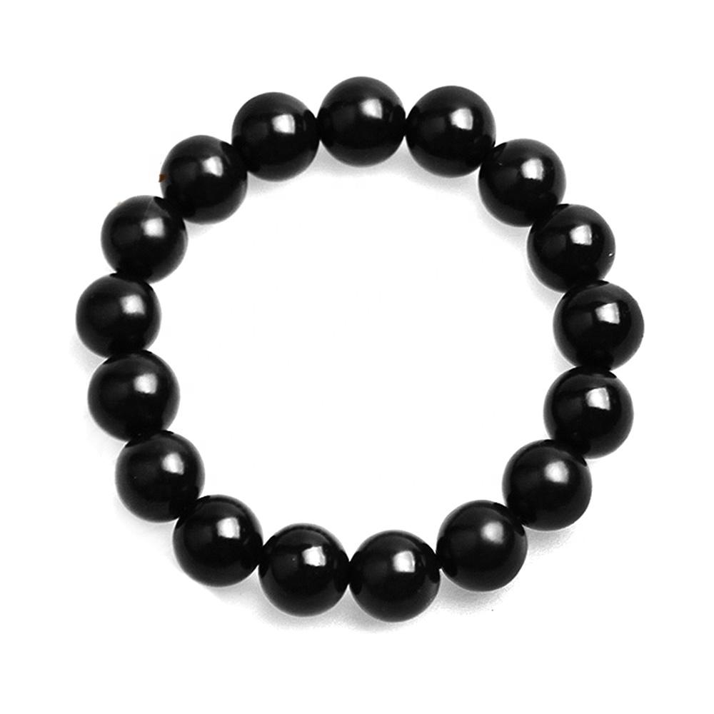product-BEYALY-Fashion Men Black Woven Jade Beaded Wrap Bracelets-img-2