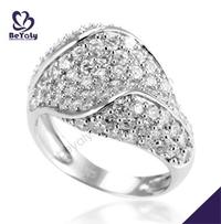 Delicate cz pave set silver rhodium plated bridal jewellery