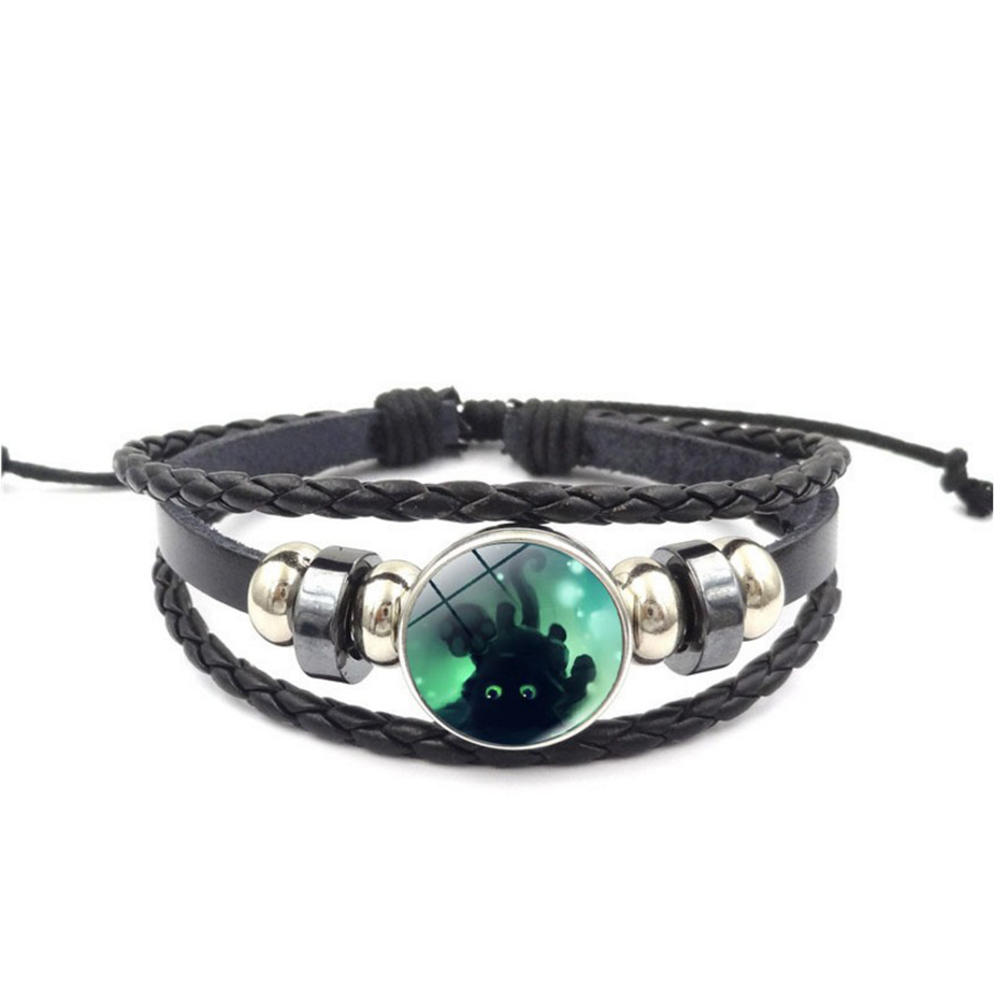 product-BEYALY-Fashion men black woven jade beaded wrap bracelets-img-2