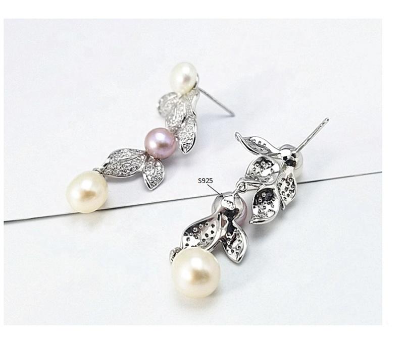 product-925 Silver Bijoux Wholesale White Pearl Stud For Women-BEYALY-img-3