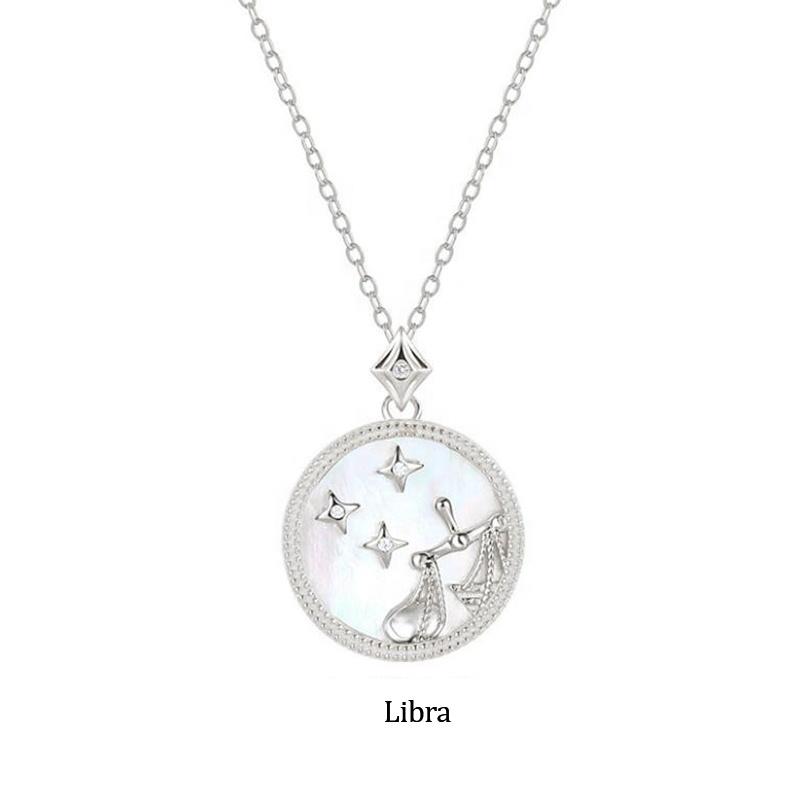 product-Birthday Zodiac Libra Solid 925 Silver Jewelry Pendant Necklace-BEYALY-img-3