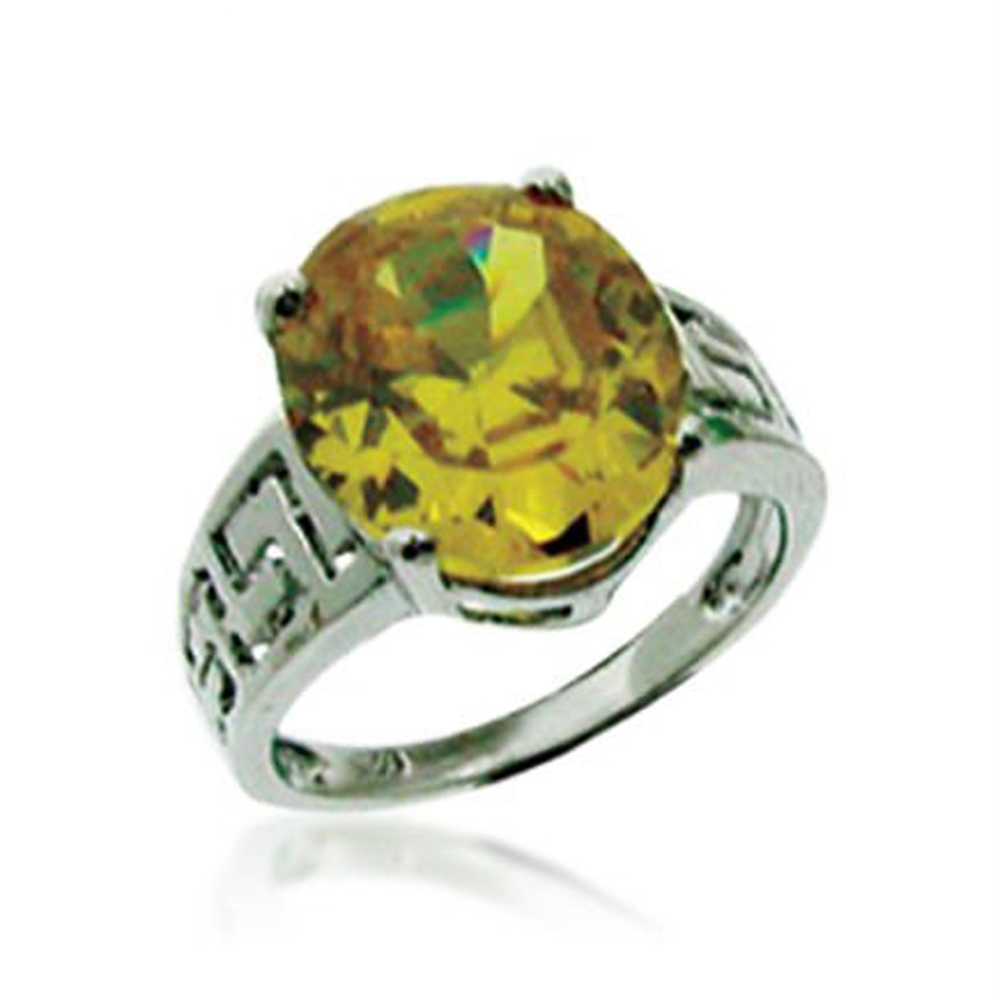Colorful Turtle Shape Handmade Opal And Citrine Silver Rings