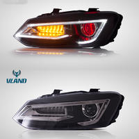 Vland New design Car lamp factory for Polo Headlight 2011 2013 2015 2017 for Polo LED head lamp with Demon eye and signal moving