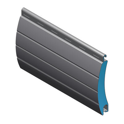 Extruded aluminum profile for roller shutter door slats profile