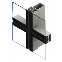 foshan price Aluminum Glass Curtain Wall Extrior Structural Glass