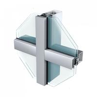 Curtain Wall System 5-3/4 IN (146.1mm) and 7-1/4 IN (184.2) System Depths Structural silicone glazed (SSG) options