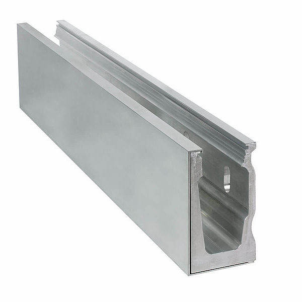 Simple design aluminum U channel tempered glass balcony railing