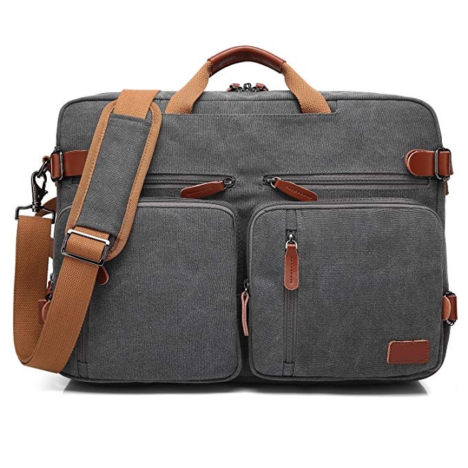Variable laptop backpack, canvas laptop bag, one shoulder laptop bag