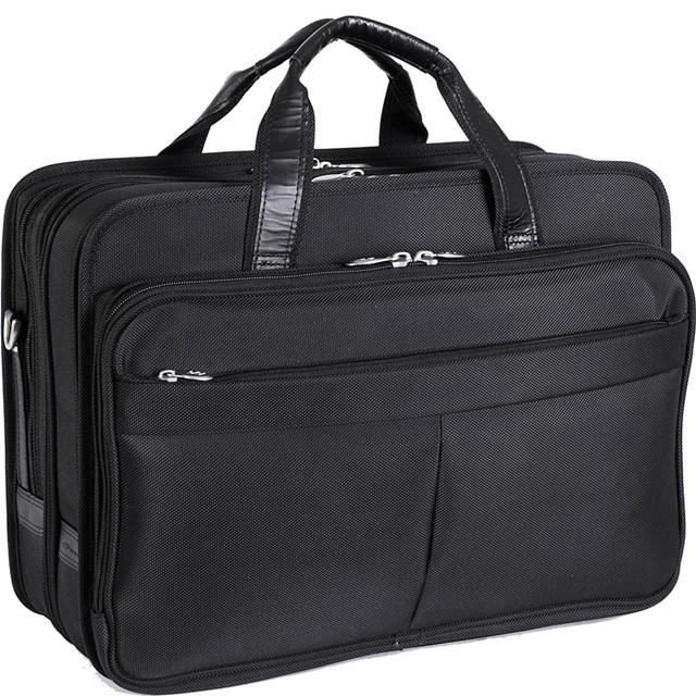 Customized polyester 17" Expandable Laptop briefcase