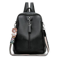 Lady Laptop Backpack Waterproof PU Leather backpack