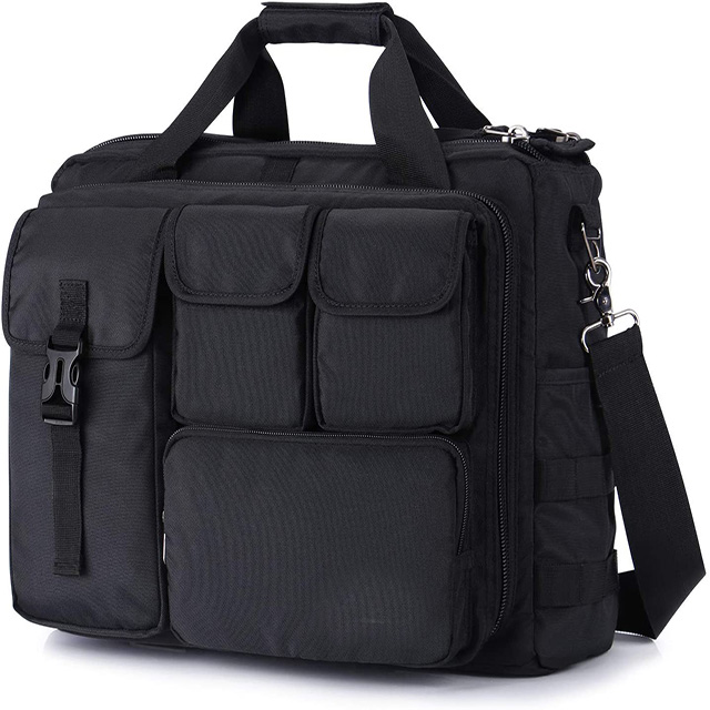 Customized 17 inch Laptop Messenger Bag Multifunction Tactical Briefcase Computer Shoulder Handbags