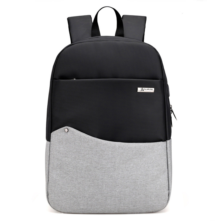 high quality outdoor school backpack business polyester Laptop Bag with USB Charging Port