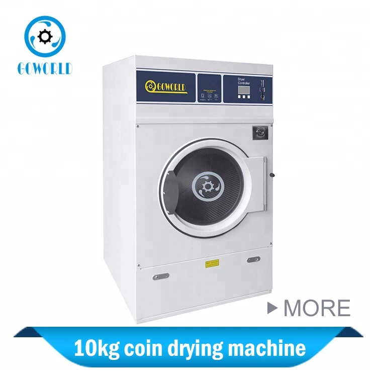 10kg gas heating coin insert commercial dryer commercial laundry machine