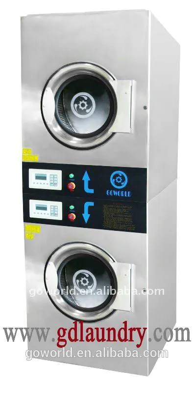 8KG coin operated stack washer dryer commercial laundry machine for Philippines market