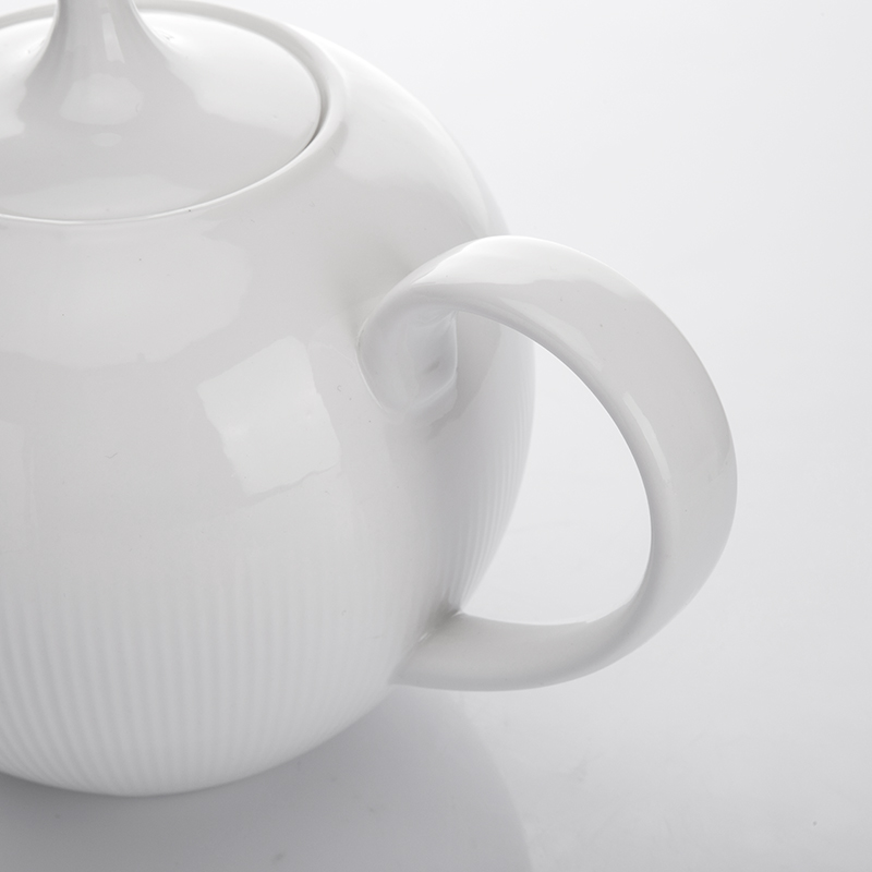 Restaurant Real Durable Dinnerware White Teapots Porcelain Set Porcelain Oval For Parties&