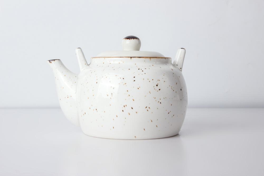 chip resistance color glazed hotel restaurant mini tea pot with