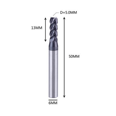 Extra Long 2 Flutes HRC55 Square CNC Solid Tungsten Carbide Fresa End Mill Amazon Taper End Mill Metal Cutting Tools