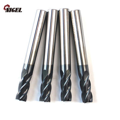 Cheap solid carbide long flute 2 flutes square end mills hssindexable milling cutter