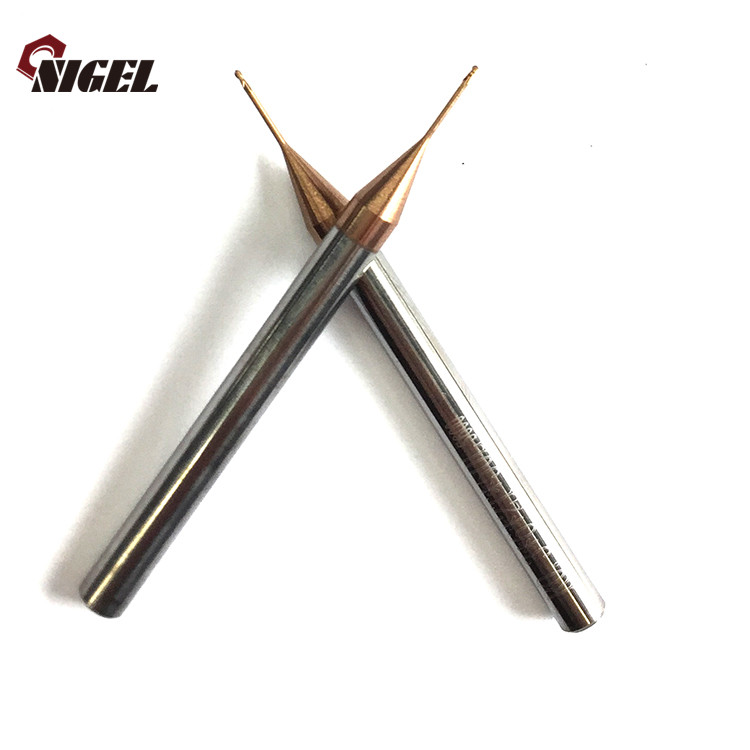 New micro diameter miniature 2 flutes square end mills long shank milling cutter tools