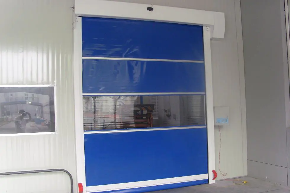 Wholesale Blue Coloured PVC Quick Shutter Door Electric Fast Rapid Rolling Shutter Door