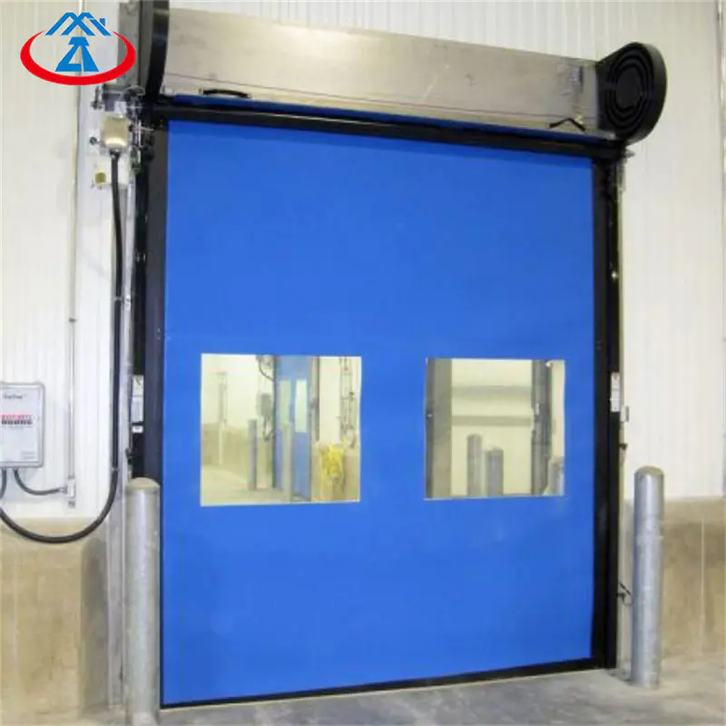 Transparent Roller Shutter Door Plastic High SpeedPVC Industrial Roll Up Door Free N95 Mask