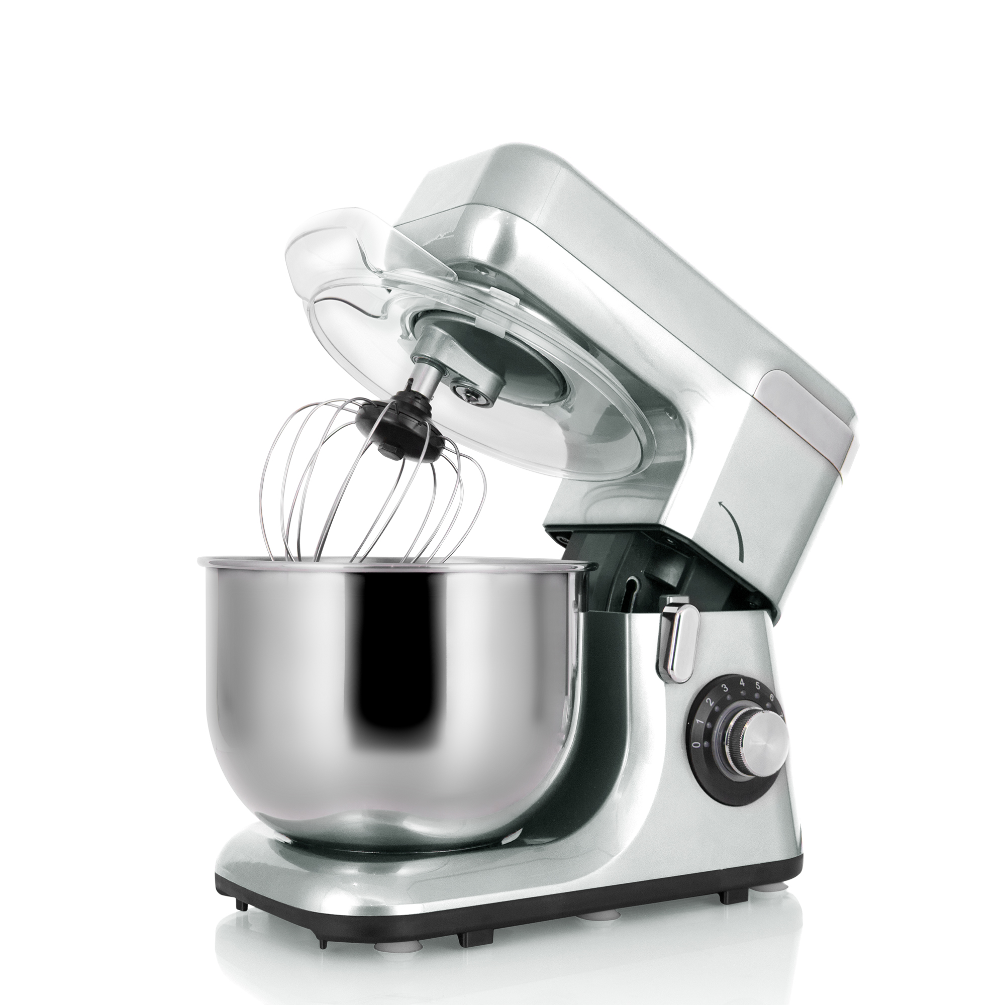 MK-55 Good Quality 1200W 8 Speed plastic shell Stand Food Mixer With a Rotating Bowl For Kitchen Sale