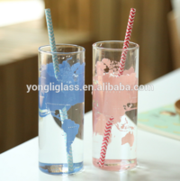 HAnd blown lead free drinking glass ,fancy drinking juice water glass,high borosilicate glass