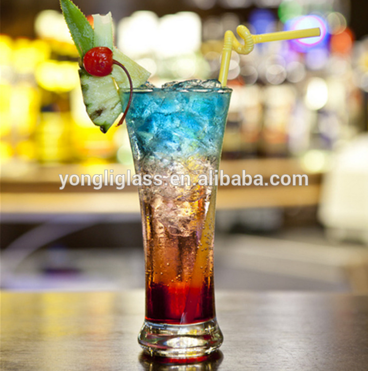 Eco-friendly cheap drinking glass ,tall and thin glass, fancy drinking glasses