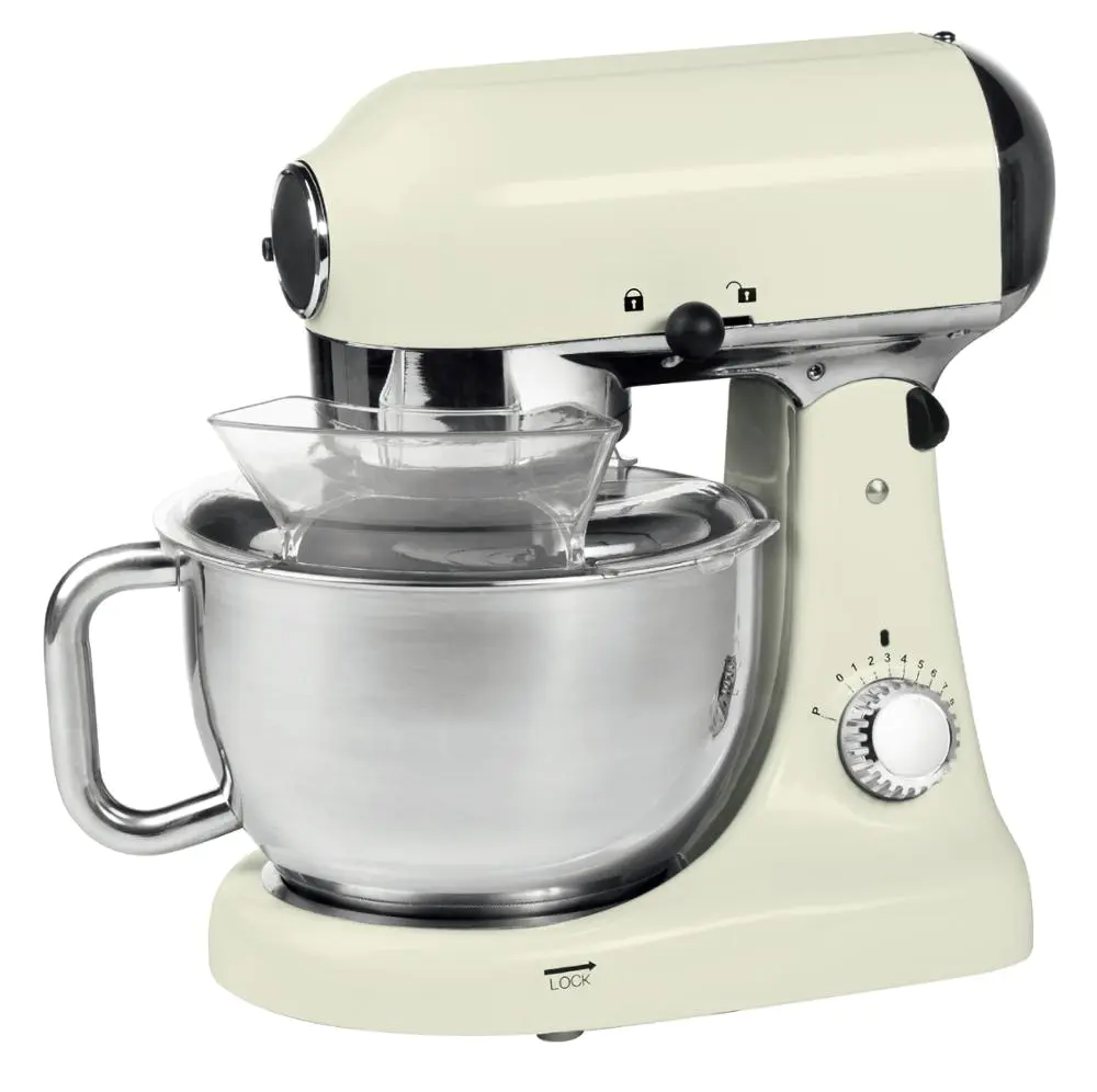 4.7L 1000W planetary gearbox stand mixer with rotating bowl