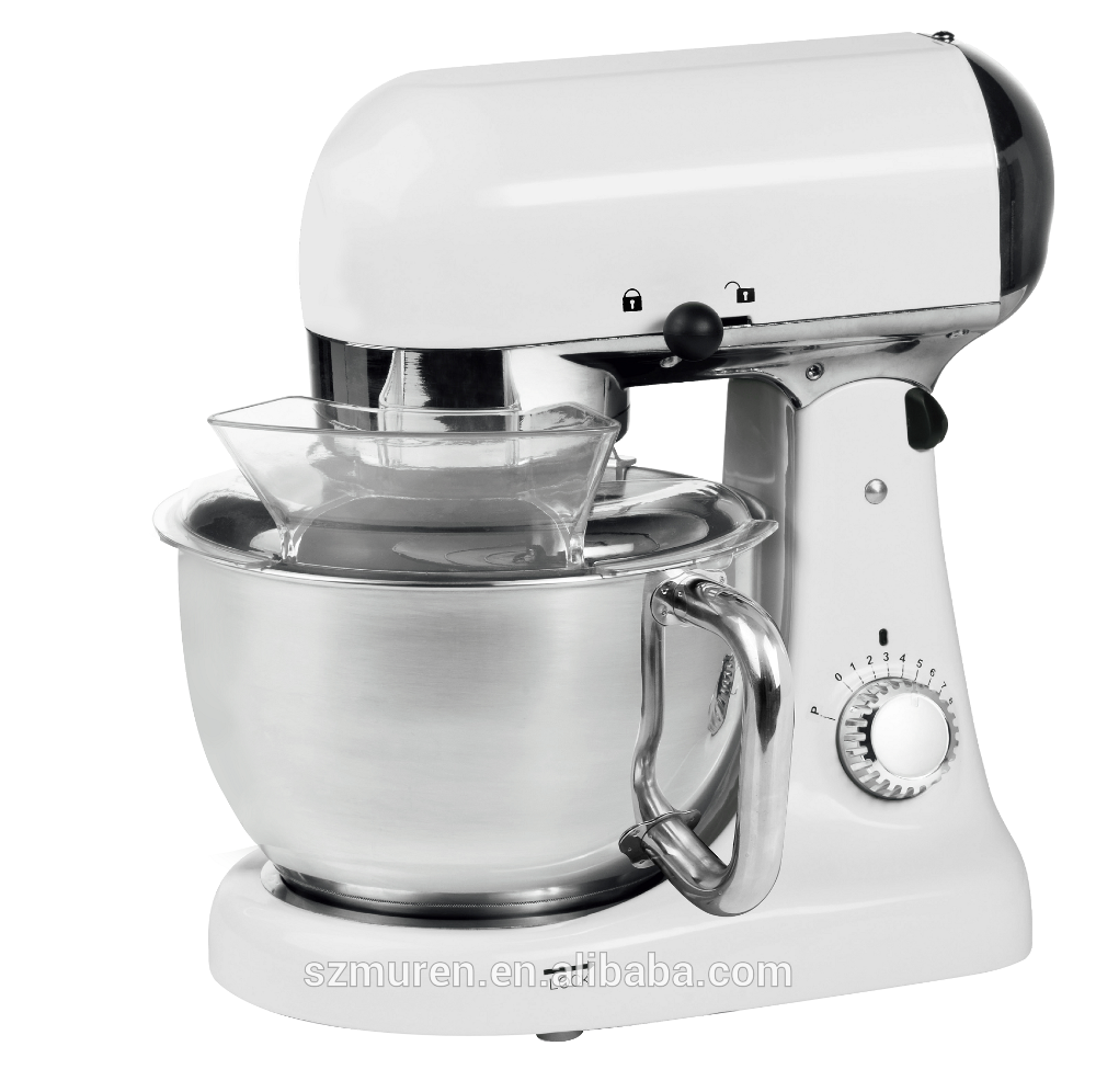 Electric stand food mixer for chocolate, cream making and dough kneading