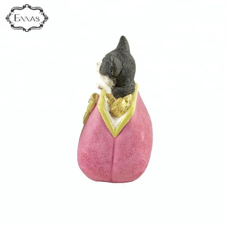 Eco-friendly Resin Cat Wallet Figurine with Good After-sale Service