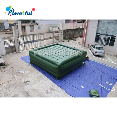 PVC material 5x5m size big inflatable rescue mat stunt airbag
