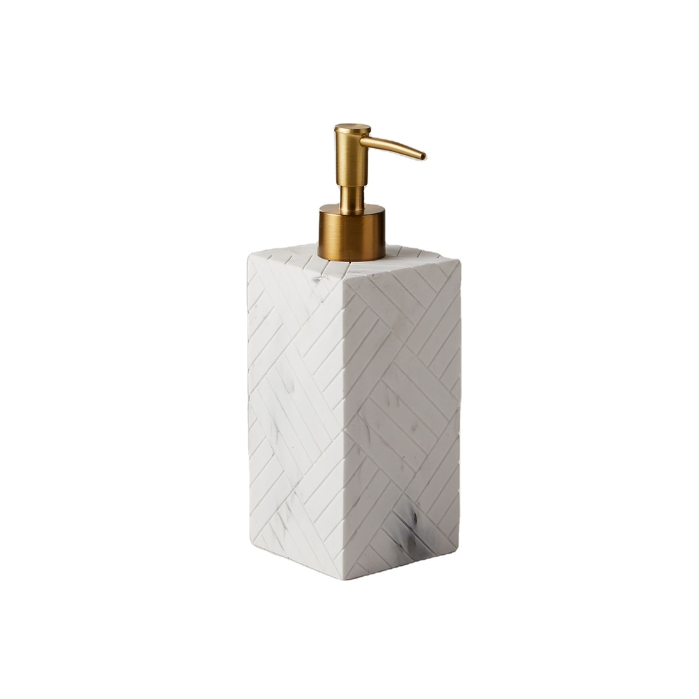 Factory Price Polyresin Marble Effect Bathroom Accessories Set