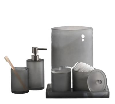 Luxury Grey Forest Resin Bathroom Set Accessories for Hotel