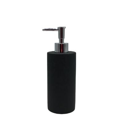 Popular Style 5-Pieces Resin Bathroom Accessories Set with Matt Black Color Soap DispenserFor Home & Hotel