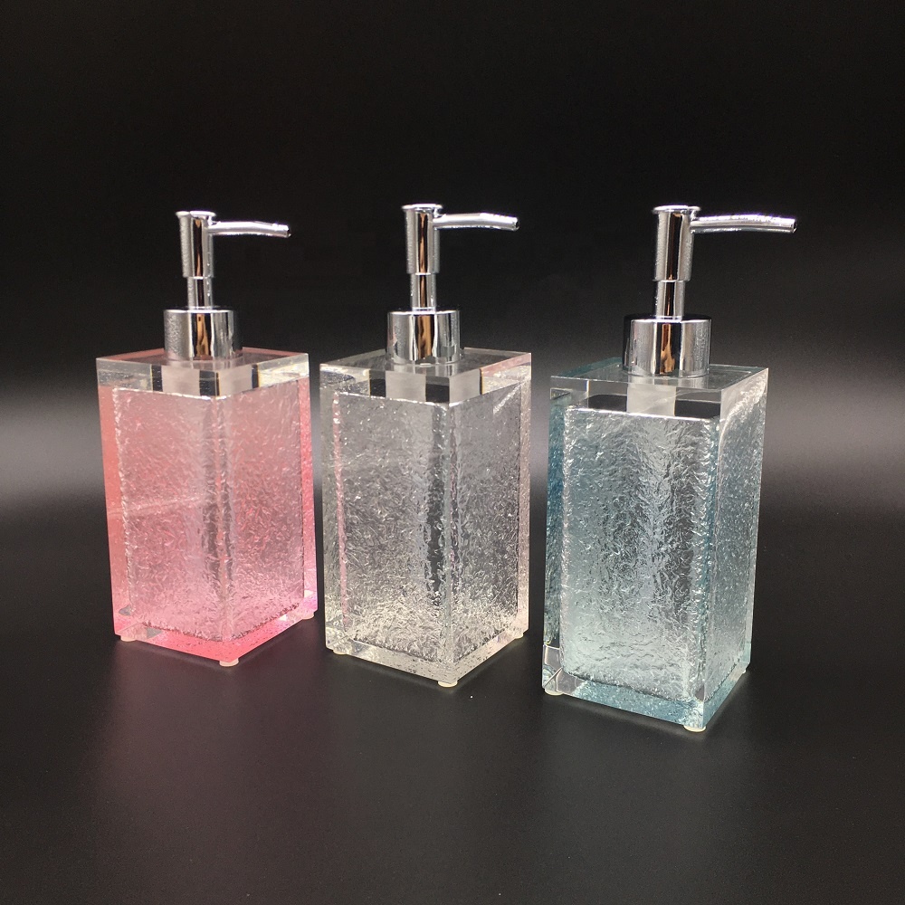 Luxury 100% Clear Resin Liquid Soap Pump for Japan