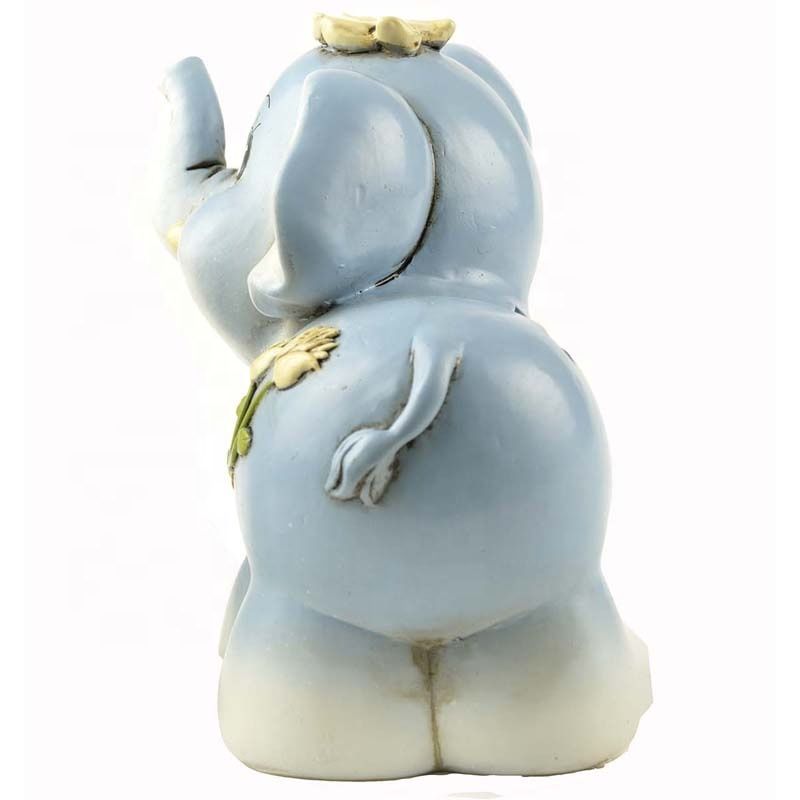 Wholesale Resin Lovely Elephant Shaped Custom Money Box Saving Bank Home Decor Statue