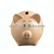 Existing Mold Polyresin Funny Chocolate pig money saving box