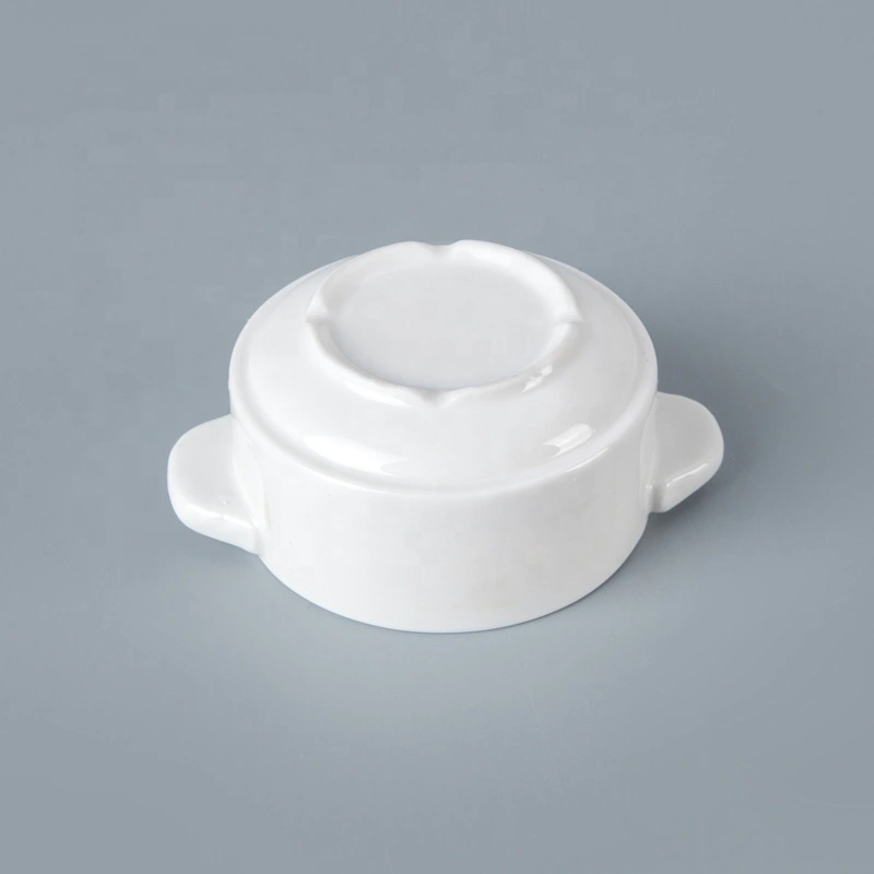 Fresh Look Ceramic Tableware For Hotel Handled Soup Cup, Restaurant Hotel Supplies Ceramic Soup Bowl&