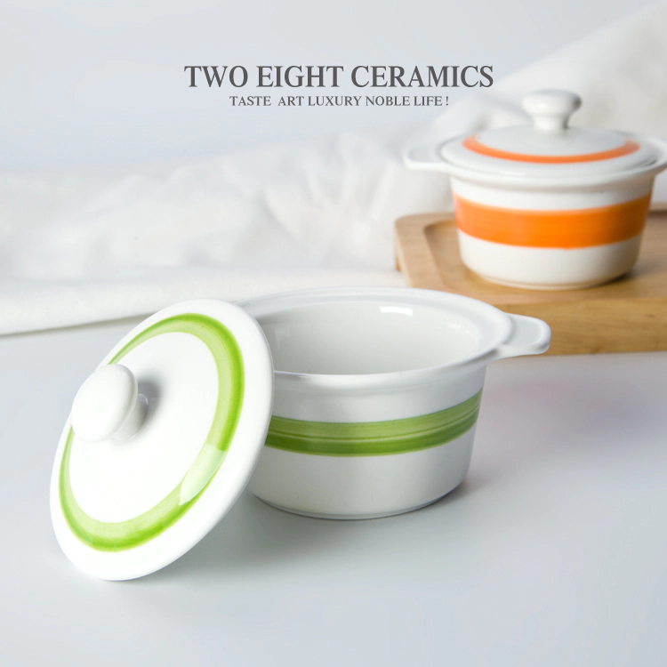 small microwave soup bowl with lid and handle dessert bowl
