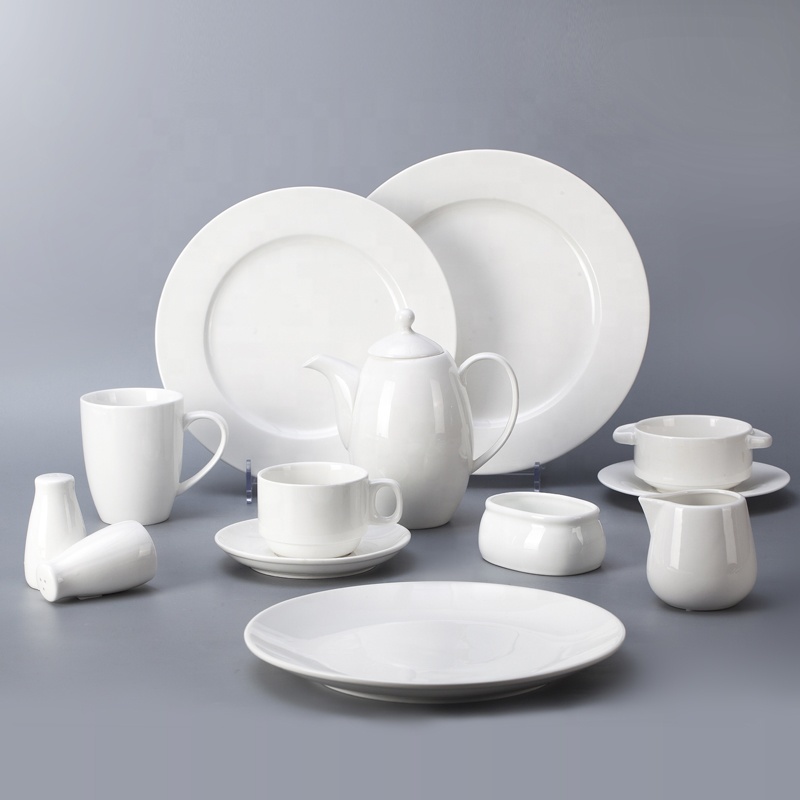 Hotel Crockery White Tableware Stacking Soup Unhandled, Restaurant Hotel Supplies Ceramic Soup Bowl^