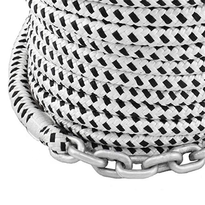double Braided Nylon Anchor Rope 3/8" Anchor Line/Boat Anchor Rope with 316SS ThimbleSanTong