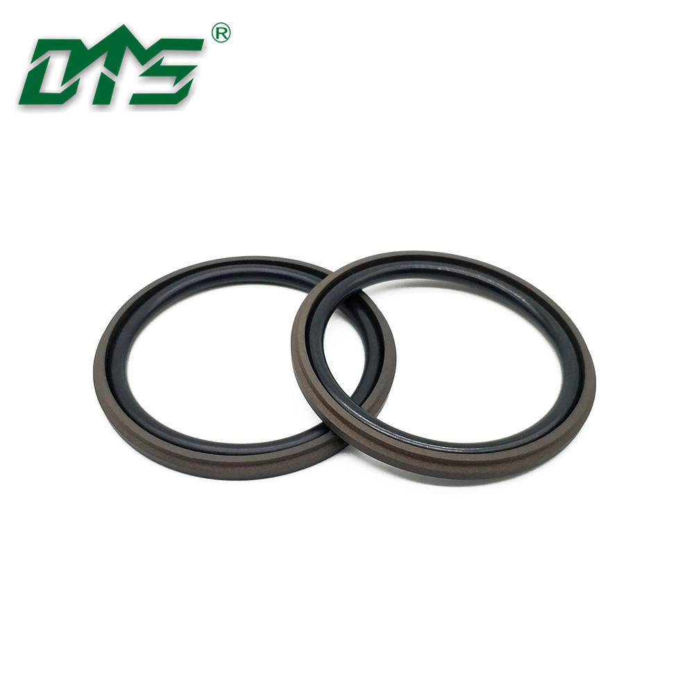 Brown Color PTFE Bronze Excavator Hydraulic Cylinder Glyd Ring Seals GSD