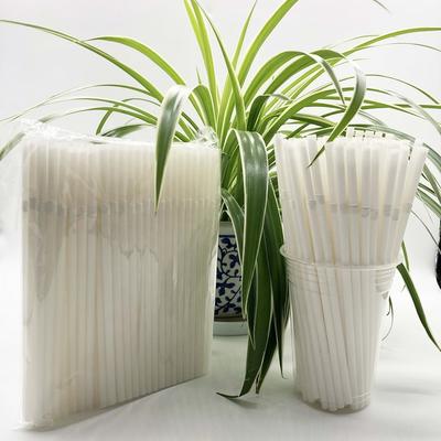 White Compostable Straight Biodegradable DisposablePLA Drinking Straw