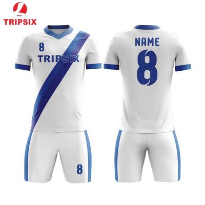White Soccer Sport Training Uniform Set For Women